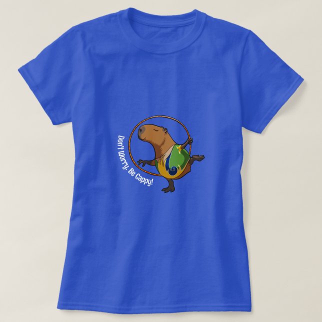 Camiseta Não se preocupe em ser o desenho animado de Cappy  (Frente do Design)