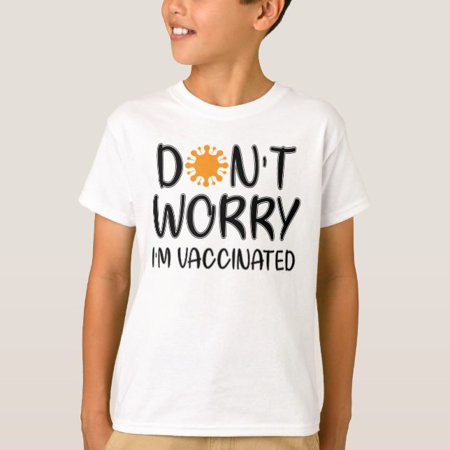 Camiseta Não se preocupe, estou vacinado (Frente)