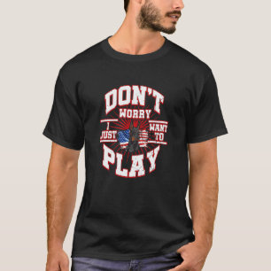 Camiseta Não se preocupe, eu só quero brincar, diz o Doberm