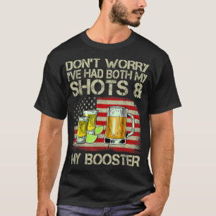 Camiseta Não se preocupe, eu tomei as duas doses e a dose d