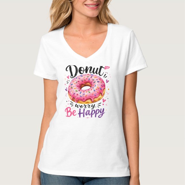 Camiseta Não se Preocupe Fique Feliz (Frente)