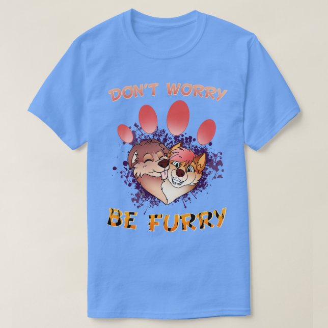 Camiseta Não se preocupe se eu Furries Fandom... eu toco 2 (Frente do Design)