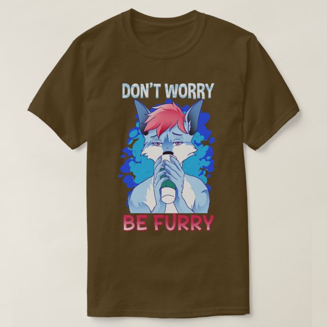 Camiseta Não se preocupe se eu Furries Fandom... eu toco 3 (Frente do Design)
