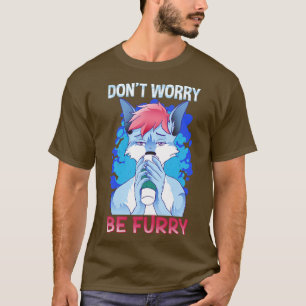 Camiseta Não se preocupe se eu Furries Fandom... eu toco 3