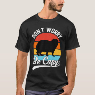 Camiseta Não se Preocupe, Seja Capy – Design Retrô Divertid