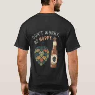 Camiseta Não se preocupe, seja esperto" Vintage Beer T-Shir