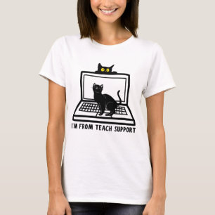 Camiseta Não se preocupe, sou de Gato Engraçado do Suporte 