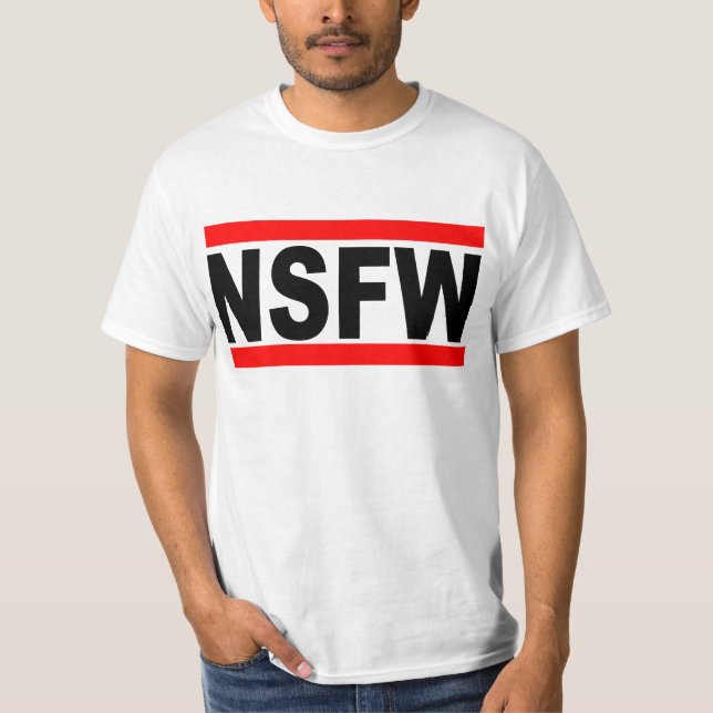 Camiseta Nao seguro para o trabalho (NSFW) (Frente)