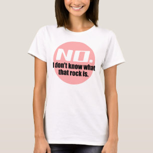 Camiseta Não Sei Que Rocha É (Rosa)