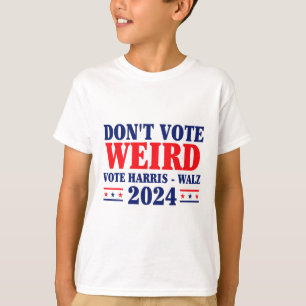 Camiseta Não seja estranho Vote Harris Waltz 2024 Kamala pa
