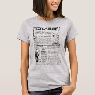 Camiseta Não seja magro anúncio vintage