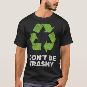 Camiseta Não seja Reciclar assustador Crianças do Dia da Te