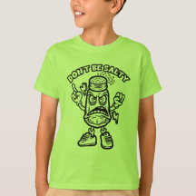 Não seja salgado, ilustração engraçada