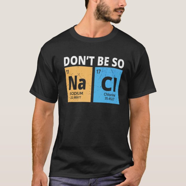 Camiseta Não seja tão indecente, Química Engraçada traz Quí (Frente)