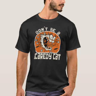 Camiseta Não seja um amante engraçado de gatos retrô medros