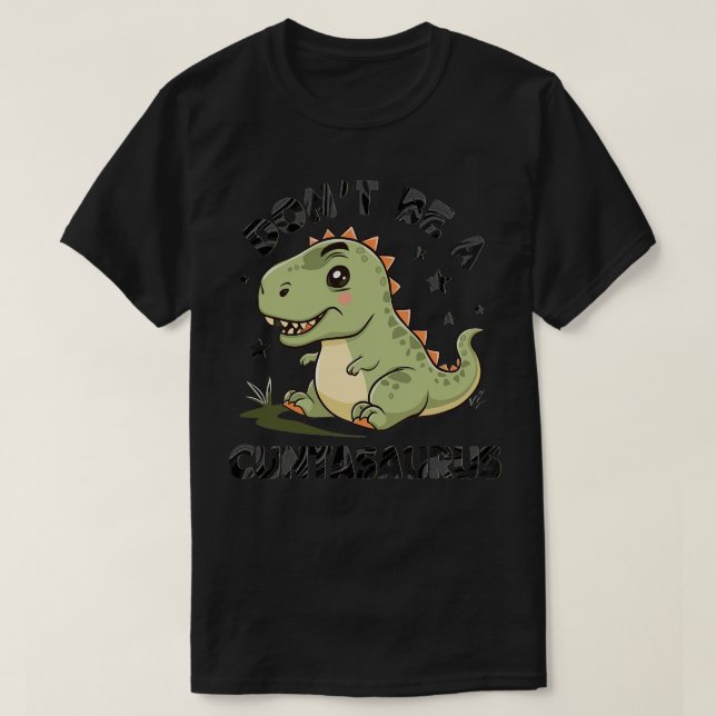 Camiseta não seja um assauro 1 (Frente do Design)
