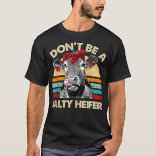 Camiseta Não seja um presente de amante de vacas salgado, b