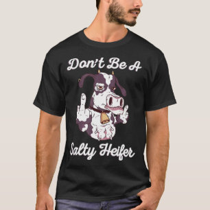 Camiseta Não Seja Um Sarcástico De Dedo Médio Salgado