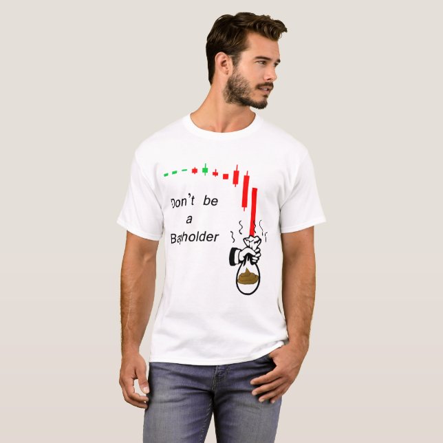 Camiseta Não seja um suporte do saco!  Para comerciantes do (Frente Completa)