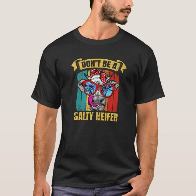 Camiseta Não seja uma novata salgada Barnyard Harvest Farmi (Frente)