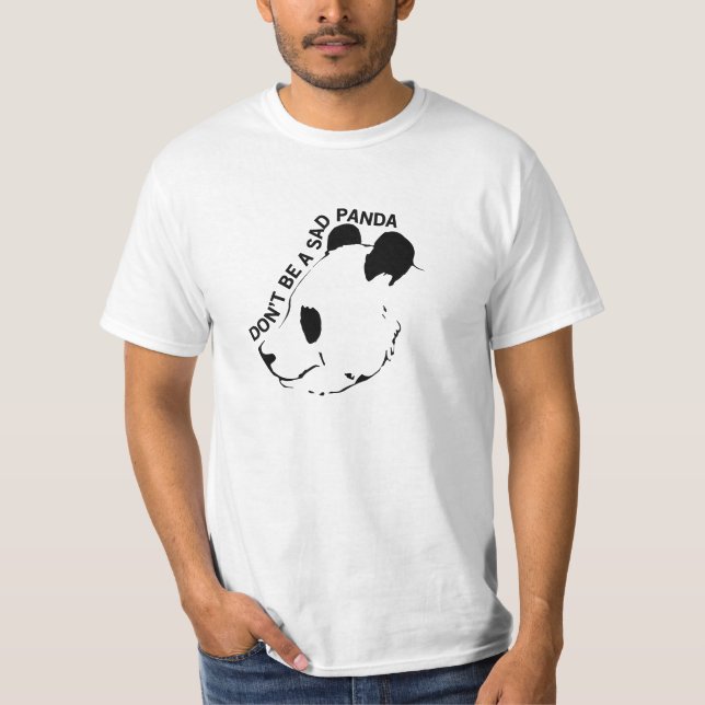 Camiseta Não seja uma panda triste (Frente)