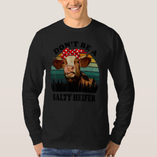 Camiseta Não seja uma vaca salgada de Fazenda de cerveja sa