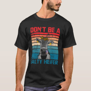 Camiseta Não Seja Uma Vaca Salty Bezerrilha Leopardo Vin