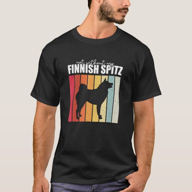 Camiseta Não Sem O Meu Spitz Finlandês (Frente)