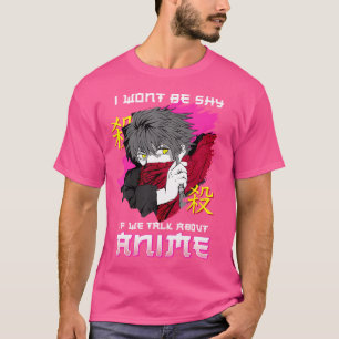 Camiseta Não Serei Tímido Se Falarmos Sobre Anime Eu Chibi