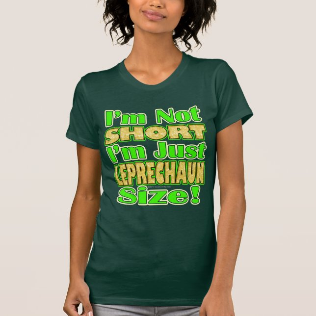 Camiseta Não Short, apenas tamanho do Leprechaun (Frente)