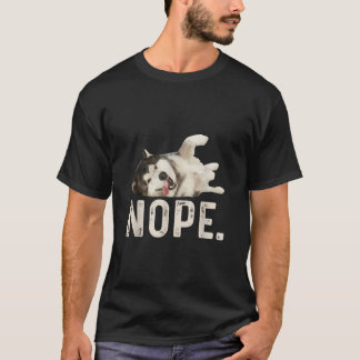 Camiseta Não Siberiano Husky Preguiçoso