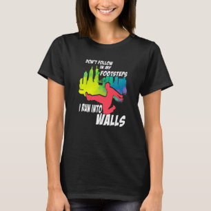 Camiseta Não siga os passos que eu corro em Walls Parkour