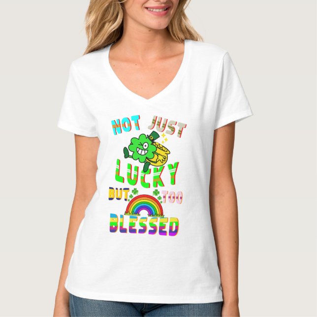 Camiseta Não Só Sorte, Mas Muito Abençoado (Frente)