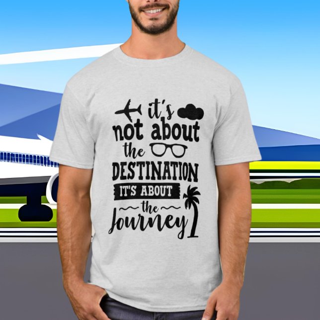 Camiseta não sobre a jornada destino da palavra arte (Criador carregado)