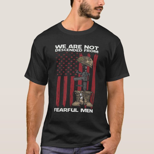 Camiseta Não Somos Descendentes De Homens Terríveis (Frente)