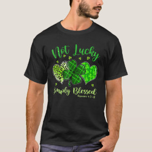 Camiseta Não sorte, simplesmente abençoada Rua cristã da Pa