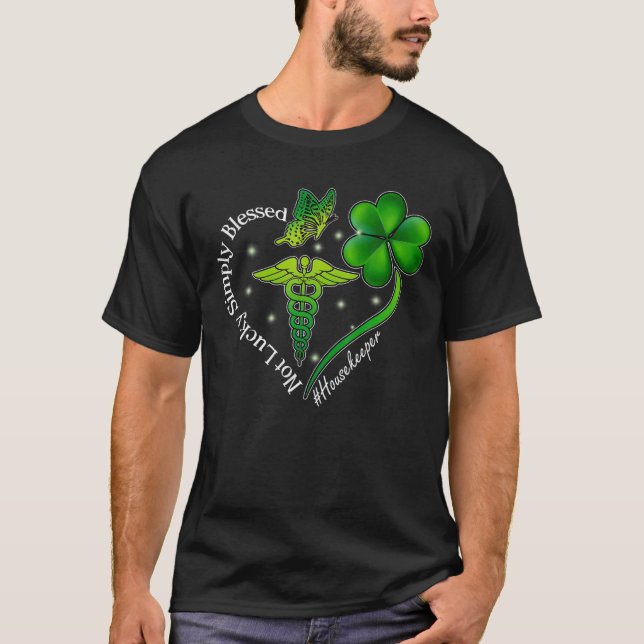 Camiseta Não Sorte, Simplesmente Abençoada Rua De Agregados (Frente)