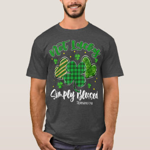 Camiseta Não Sortuda, Bênçãos, Rua De Shamrock Cristão