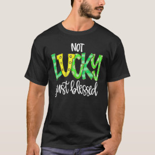 Camiseta Não sortudo, apenas abençoado com ferradura de São