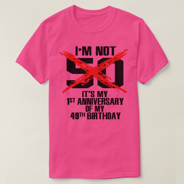 Camiseta Não sou 50 (Frente do Design)