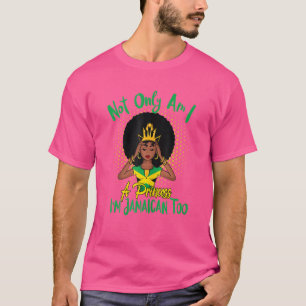 Camiseta Não sou apenas uma princesa que sou jamaicana tamb
