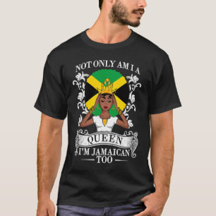 Camiseta Não sou apenas uma rainha, sou jamaicana também