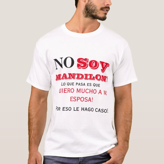 Camiseta Não sou avental longo mandrilão (Frente)