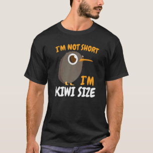 Camiseta Não sou baixo, sou do tamanho do kiwi da Nova Zelâ