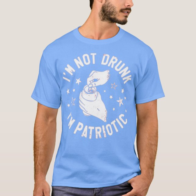 Camiseta Não sou Bebado de ser Patriótico (Frente)