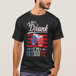 Camiseta Não sou Bebado de ser Patriótico, Festa Bebendo de