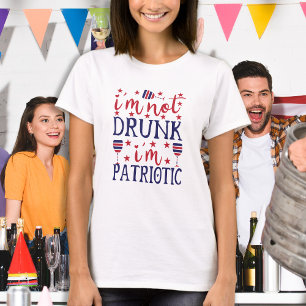 Camiseta Não sou Bebado de ser um Vinho Patriótico no passa