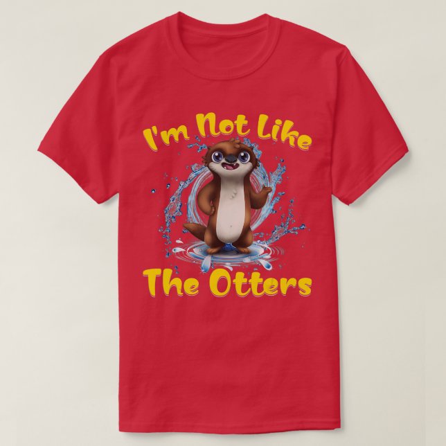 Camiseta Não sou como os Otters (Frente do Design)