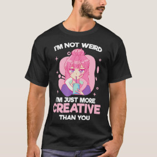 Camiseta Não Sou Estranho Sou Mais Criativo Do Que Você Ofe