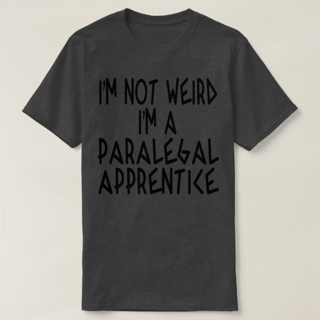 Camiseta Não sou estranho, sou um assistente jurídico (Frente do Design)